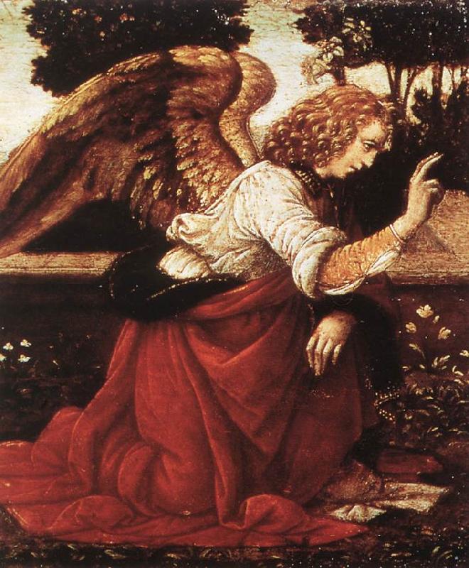 LEONARDO da Vinci Annunciation (detail)  fg47